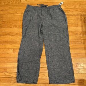 Women’s blue linen Casual Pants